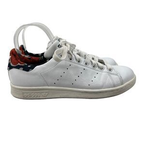 Adidas Womens 7 Stan Smith Tennis Shoe White Low Top Classic Lace Up Sneaker